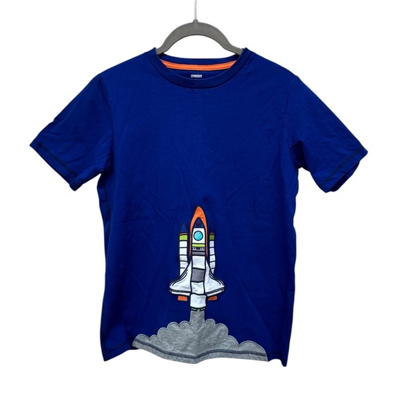 Gymboree Blue Rocket T-Shirt size 12 - Picture 3 of 8